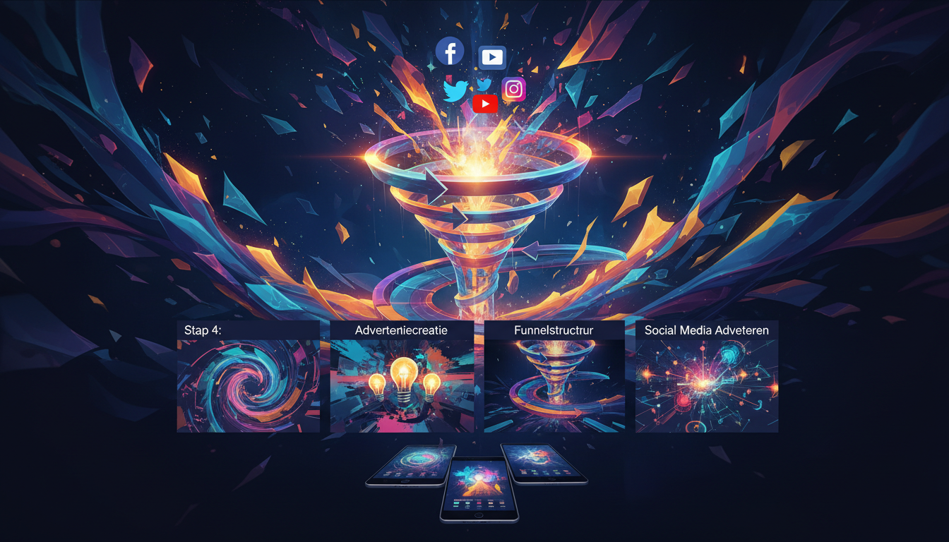 Illustration for: Stap 4: Advertentiecreatie en funnelstructuur